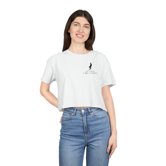 Save a Horse & Ride a Cowboy - Crop Tee