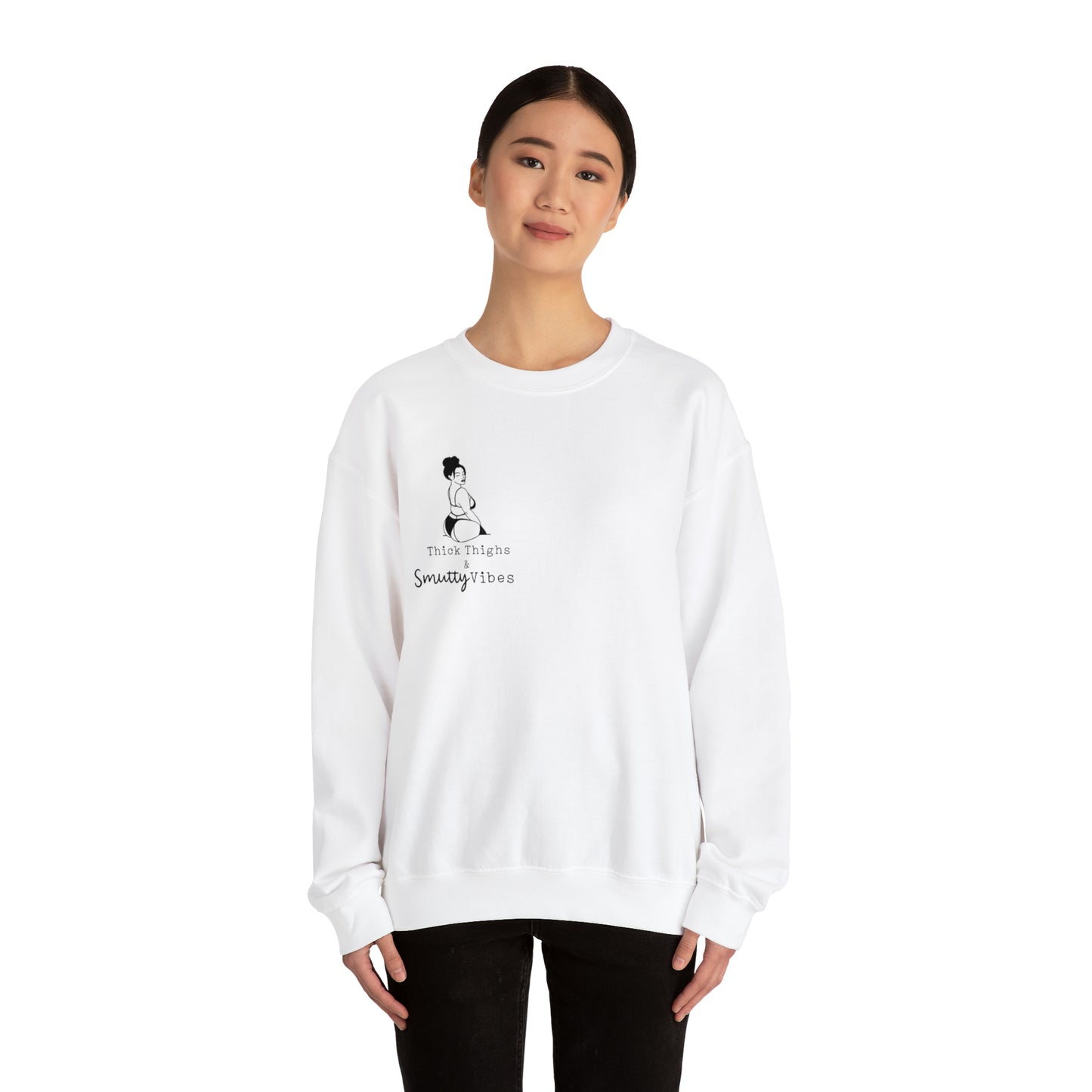 Thick Thighs & Smutty Vibes - Unisex Heavy Blend™ Crewneck Sweatshirt