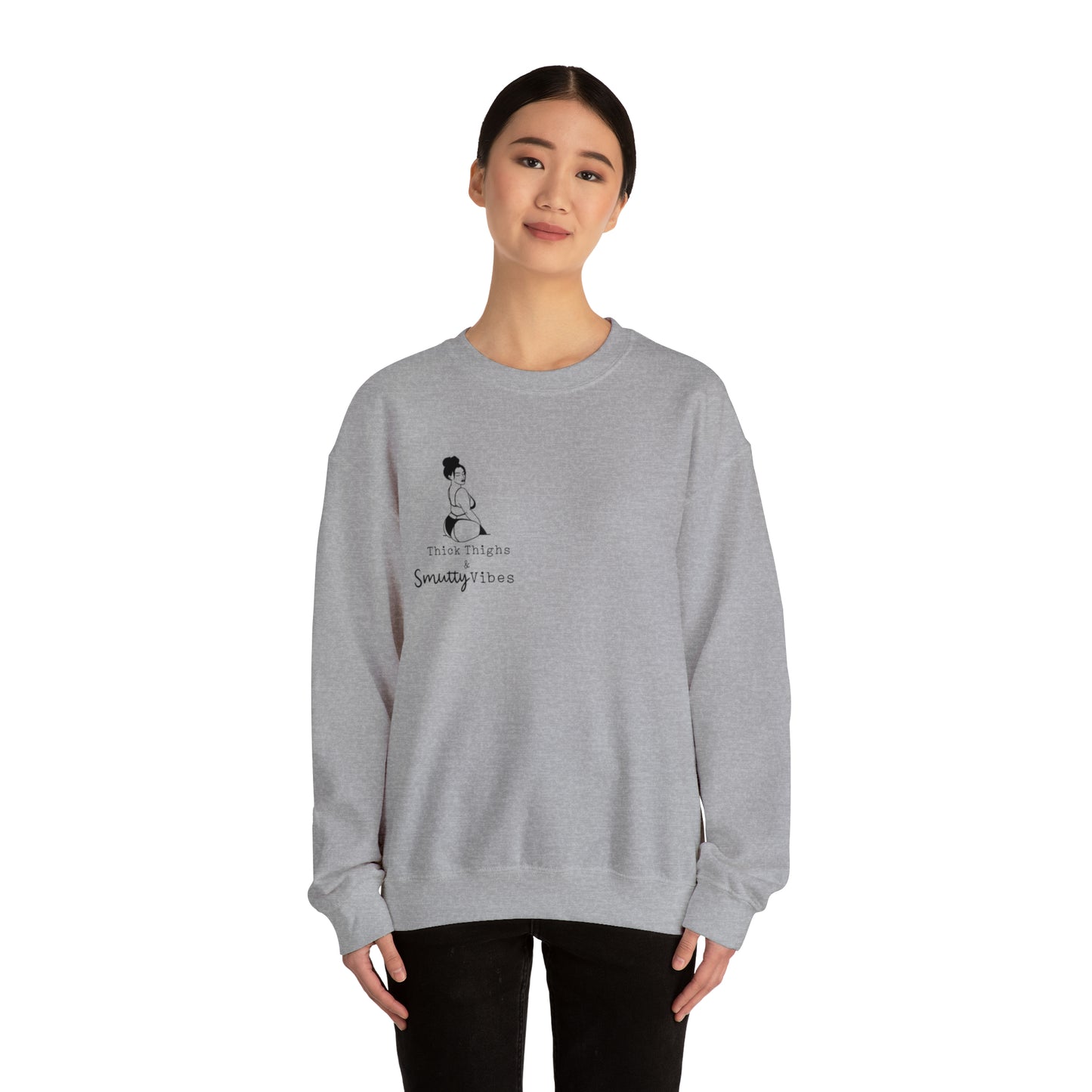 Thick Thighs & Smutty Vibes - Unisex Heavy Blend™ Crewneck Sweatshirt