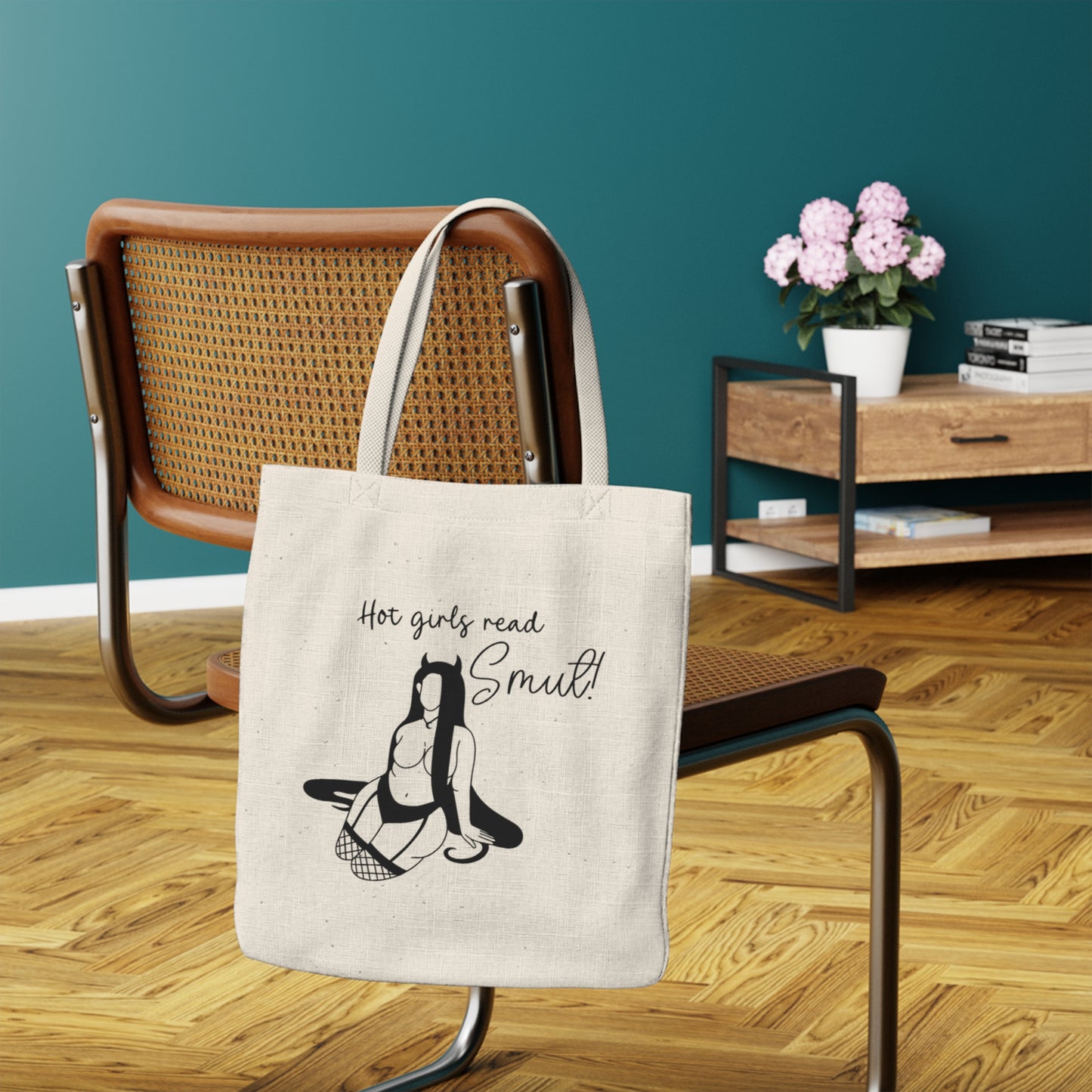 Hot Girls Read Smut! - Polyester Tote Bag