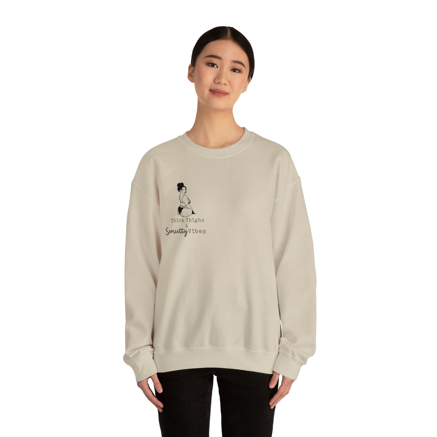 Thick Thighs & Smutty Vibes - Unisex Heavy Blend™ Crewneck Sweatshirt