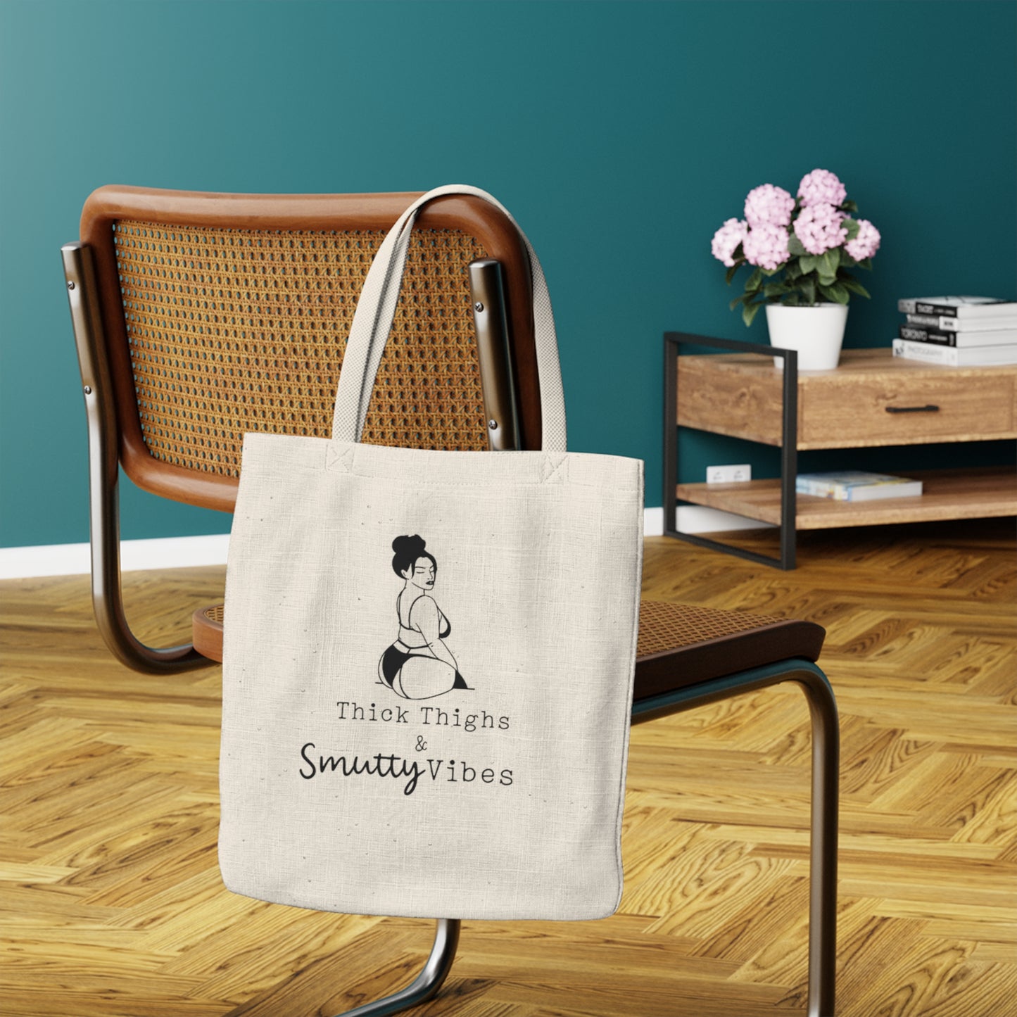 Thick Thighs & Smutty Vibes - Polyester Tote Bag