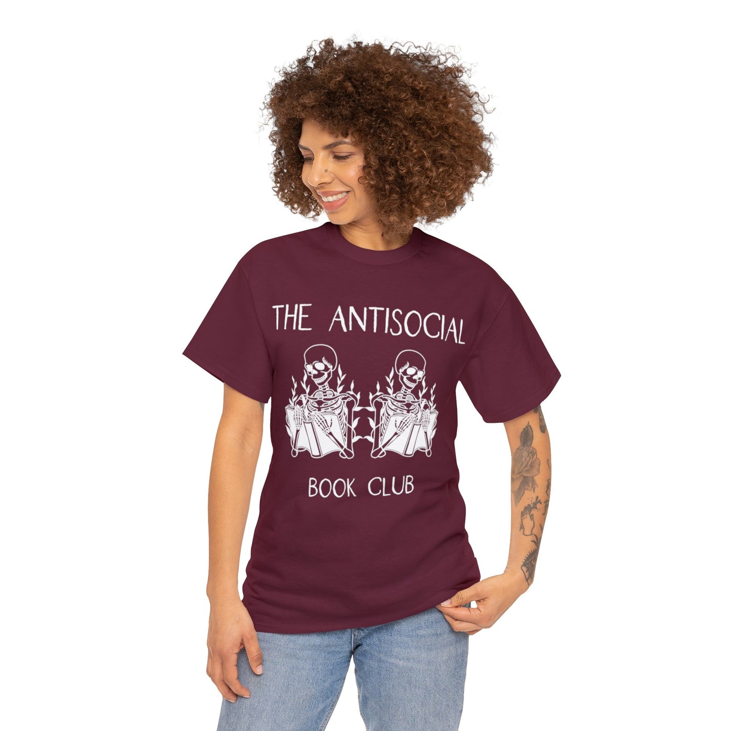 The Antisocial Book Club - Unisex Heavy Cotton Tee