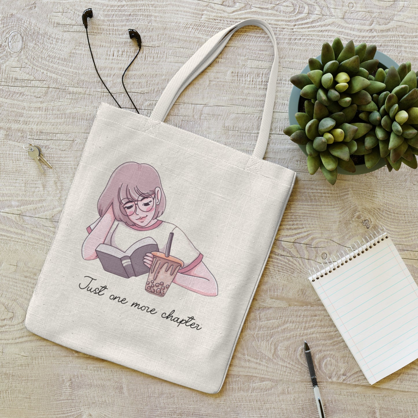 Just One More Chapter - Polyester Tote Bag